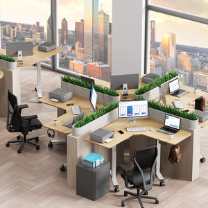 MOUNTUP Electric <strong>Standing</strong> Desk L-Shaped 120*120cm Height Adjustable Modern Design For Home Or Office Furniture - Product Image 2