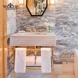 Losas de Mármol Arabescato GOLDTOP Fouquets para Proyectos Hoteleros en Nueva York, para Encimeras de Baño y Revestimientos de Pared - Product Image 4