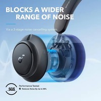 Soundcore oleh Anker Space Q45 Headphone Peredam Kebisingan Adaptif, Headset Musik Portabel Bluetooth Nirkabel untuk Perjalanan, Desain Modis