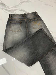 <span class=keywords><strong>กางเกง</strong></span>ยีนส์ขาบานสำหรับผู้ชาย<span class=keywords><strong>กางเกง</strong></span>ลำลองทรงหลวมเอวสูงดีไซน์เนอร์สำหรับผู้<span class=keywords><strong>ชาย</strong></span> - Product Image 5