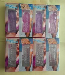 Préservatif masculin transparent, imperméable, en cristal souple, en forme de pointe, stimulant le plaisir, jouets sexuels - Product Image 4