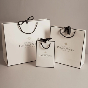 Tùy Chỉnh Sang Trọng Món Quà Màu Đen Quần Áo May Mặc Giấy Bán Lẻ Mang Theo Túi Gói Bolsa De Papel Bao Bì Nâu Kraft Giấy Với Logo - Product Image 4