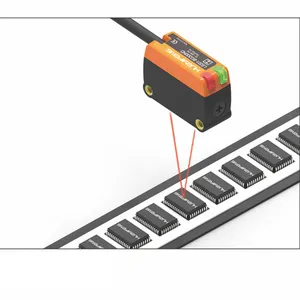 Cảm biến khoảng cách quang điện bán nóng không bị ảnh hưởng bởi màu sắc và nền của phôi