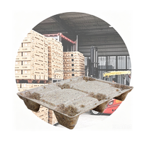 Palette en bois pressé écologique imperméable de 32 pouces, palette moulée standard européenne à une face, palette sans FSC ISPM-15, palette pour entrepôt