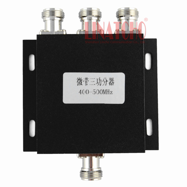 RF Two-Way Repeater Antennas with N Female Connector 3-Way Power Splitter 400-500MHz UHF VHF Telecom Parts