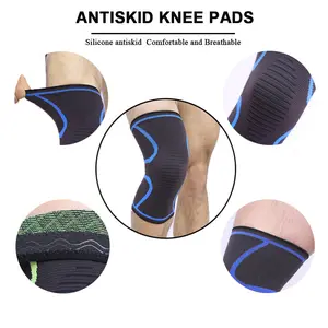 Aangepaste Ademende Elastische Nylon Sport Knie Mouw Sport Ondersteuning Knee Pads Guard Outdoor Sport Protector Knie Brace