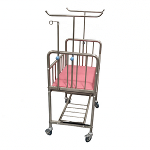 Culla Mobile per Neonati con Asta Portaflebo e Zanzariera, Ruote Silenziose per Terapia Intensiva Neonatale e Reparto Neonati - Product Image 2