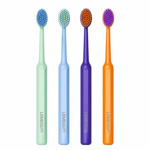 Brosse à dents manuelle à poils souples, manche colonne romaine, emballée individuellement, couleurs assorties pour adultes, soins dentaires hôteliers, vente en gros - Product Image 1