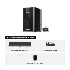 ชุดเครื่องแกะสลักเลเซอร์คู่ Xtool F2 ultra Deluxe Bundle 60W MOPA และ 40W Diode - Product Image 1