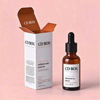 Boîte à tiroir en carton de luxe personnalisée pour flacon de 30 ml d'huile essentielle, emballage pour soins de la peau, huile pour barbe et cheveux