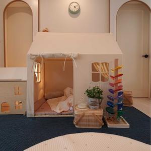 Tente pour enfants en tissu polyester et coton, légère, écologique, pour l'intérieur, petite tente de princesse pour filles - Product Image 4