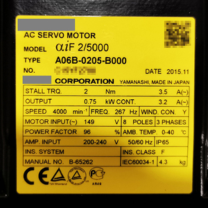 Motor Fa-nuc A06B-0205-B000 Nuevo y 100% Original - Product Image 6