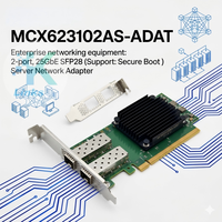 Adaptateur Ethernet filaire Mellanox CX-6 Dx 25GbE PCIe 4.0x16 2 ports SFP28 pour serveur (en stock)