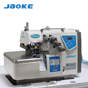 Новая промышленная компьютеризированная оверлочная машина JAOKE JK-747 с прямым приводом, плоская платформа, 3/4/5-ниточный швейный станок, пластиковая и металлическая конструкция - Product Image 2