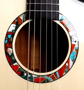Chất Lượng Hàng Đầu Đầy Đủ Rắn Electric Guitar Acoustic Với Inlay Đẹp
