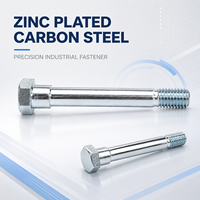 Pernos de Rueda Hexagonales con Recubrimiento de Zinc de Grado Industrial, Fijaciones Métricas con Hombro para Soporte de Ruedas de Carros de Muebles de Alta Resistencia