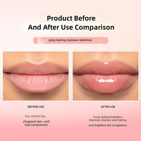 Radiant Glow Chemical Gel Soft-matte Silky-smooth Lip Gloss Melembapkan Kulit Bibir, Tahan Lama, Mudah Diaplikasikan, Ukuran Reguler