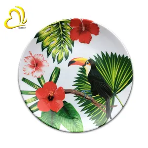 Custom Melamine Plates Factory Outlet Complex Patterned Printing Fish Dish Home Hotel Restaurant Food Contact Safe Brown Box