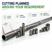 Service de découpe de tuyaux sans soudure en acier au carbone sur mesure Dinto – Découpes de tubes de longueurs multiples, débavurage disponible, usinage CNC