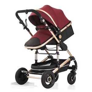 <b>Stroller</b> Deluxe Folding 3-in-1 Baby Multi-Functional Newborn <b>Toddler</b> Sleep Modern Lightweight Linen Reversible Seat - Product Image 3