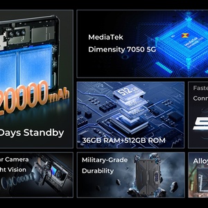 Oukitel 5G Rugged <b>Tablet</b> 10.1" FHD+ 32000mAh 12GB+512GB Android 15 <b>Tablet</b> 48MP+20MP <b>Tablets</b> <b>PC</b> Oukitel RT7 TITAN - Product Image 5