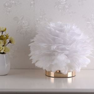 Modern Elegant Stainless Steel <b>Portable</b> Durable Bedside <b>Table</b> Light Bedroom Desk Night Light Lampshade - Product Image 3