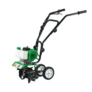 POWERTEC motor 2-stroke 1400W/1700W HP-450 toptan tarım kültivatör bahçe traktörü 42.7cc/52CC benzinli toprak frezesi