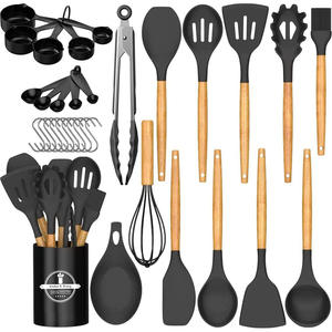 <span class=keywords><strong>THEONE</strong></span> Juego de Utensilios de Cocina de Silicona de Grado Alimenticio Ecológico de Diseño Moderno de 33 Piezas, Juego de Accesorios de Cocina Antiadherentes - Product Image 1