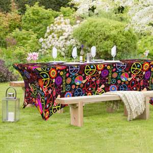 Custom Printed Floral American Western Rectangular Mantel Peva Material Pedido mínimo 1 pieza para fiestas de boda - Product Image 1