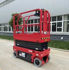 Platform kerja udara medan berat <span class=keywords><strong>200kg</strong></span> 6.5m SC0407E mendorong sendiri gunting jalur perayap hidrolik pengangkat - Product Image 3