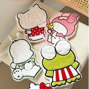 Toalla de Mano Kawaii con Diseño de Animal de Dibujos Animados, Toalla de Lavado de Manos Colgante, Gruesa, Absorbente, Suave, de Algodón y Felpa de Coral - Product Image 1