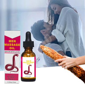 Aceite Íntimo Masculino de Marca Privada 100% Puro Orgánico de Crecimiento Rápido Nutritivo con Ingredientes Veganos y Herbales para Hombres - Product Image 1