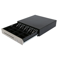 Tiroir-caisse en plastique ATP Direct Factory HONGISKY MK-350T RJ11 avec serrure à clé 2 positions et plateau à monnaie amovible pour supermarchés et points de vente