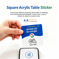 Cartes RFID YISTAR RF215-GLP pour contrôle d'accès et cartes de membre/affaires avec code QR, étanches, pour hôtels et paiements, capacité 1K, support inclus