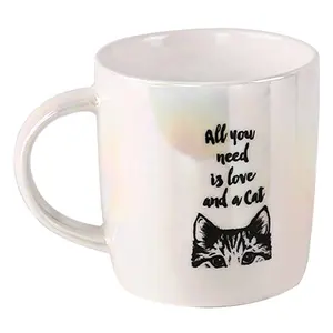 2024 new arrivals Crockery supplier food grade white porcelain mugs black cat design ceramic cup for coffee