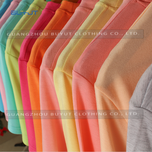 バイアウトファクトリー男女兼用ポリエステル昇華Tシャツ男女兼用無地秋オレンジパステルカラー - Product Image 5