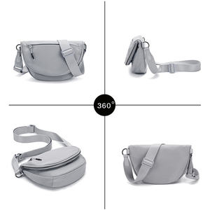 새로운 디자인 하이 퀄리티 방수 나일론 숙녀 실행 허리 벨트 가슴 지갑 슬링 백 여성을위한 사용자 정의 크로스 바디 백 - Product Image 5