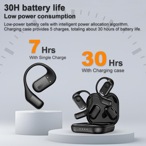 หูฟังกีฬาไร้สายแบบไร้สายหูฟังเอียร์บัดตัดเสียงรบกวน ENC หูฟังเอียร์บัดแบบเกี่ยวหูหูฟังเสียง Type-C หูฟังเทคโนโลยี - Product Image 4