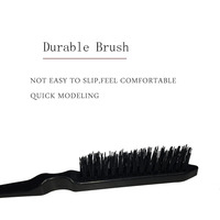 Salon professionnel coiffure peigne Kit bord brosse 3 rangées poils de sanglier cheveux cire peigne Rat queue peigne ensemble