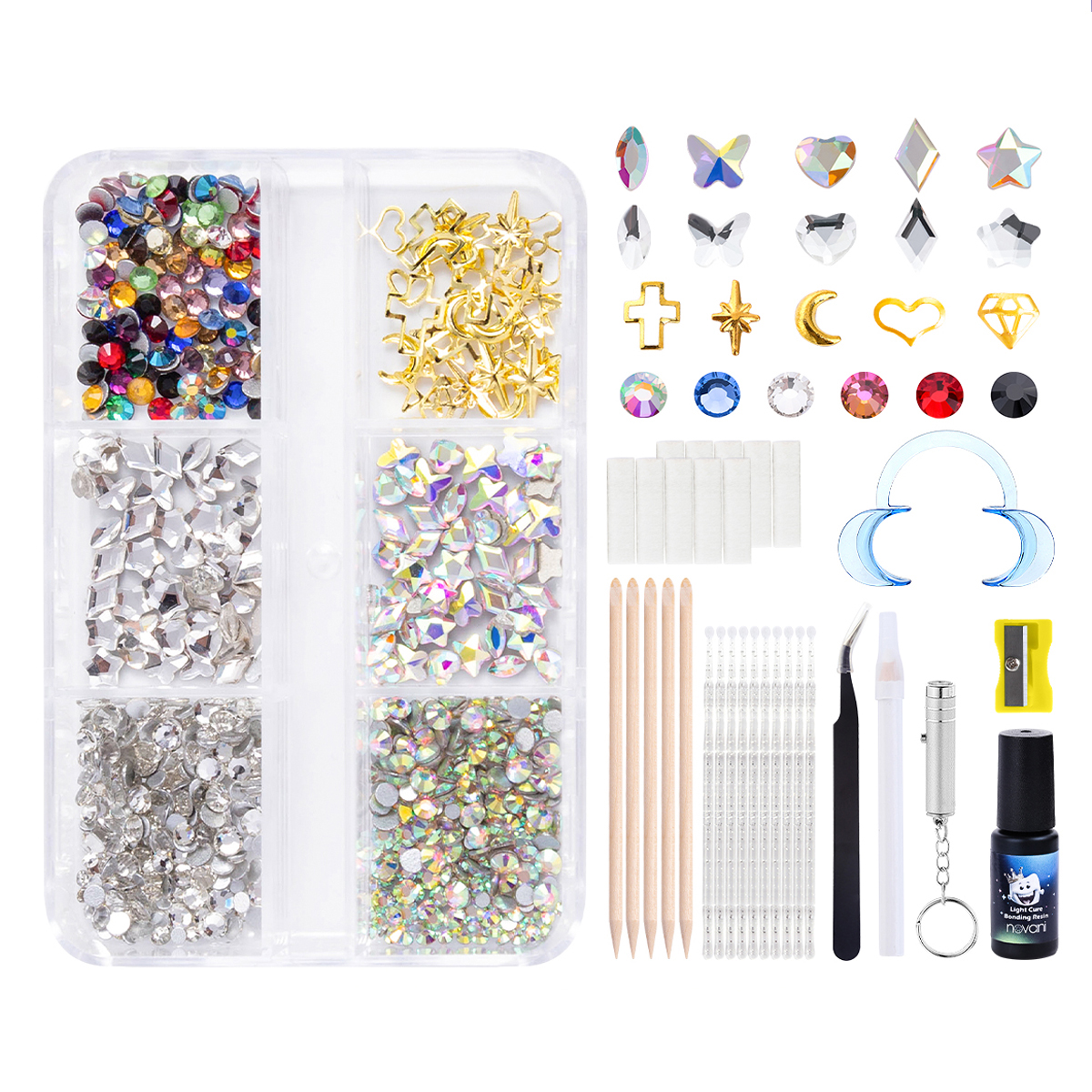Temporary Tooth Gems Durable, Colorful Dental Decor