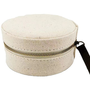 Scatola portagioie multifunzionale in tessuto di tela personalizzata con collezione di cerniere - Product Image 1