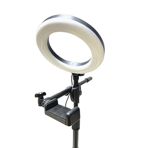 Support de bureau pour téléphone portable avec anneau lumineux LED pour maquillage, diffusion en direct et enregistrement vidéo, idéal pour les photos et les selfies - Product Image 3