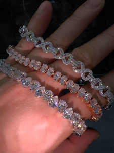 Hot Sale 925 Sterling Silver Diamond <b>Bracelet</b> <b>Cute</b> Bezel Setting Unisex Jewelry for Everyday Wear and Special Occasion - Product Image 3