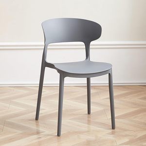 <span class=keywords><strong>Sillas</strong></span> de Comedor Modernas Multicolores, Pequeñas, Completamente de Plástico, Ligeras, Ergonómicas, con <span class=keywords><strong>Respaldo</strong></span> Curvo, Apilables, sin Brazos, para Cafetería o <span class=keywords><strong>Terraza</strong></span> al Aire Libre - Product Image 2