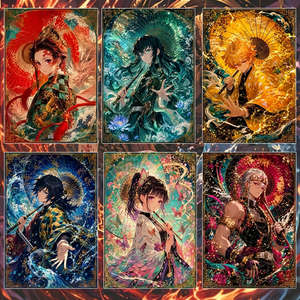 Caja Misteriosa de Cartas Coleccionables de Anime Japonés TCG Flame Burning Pack, Juego de Mesa Artístico para Fans Americanos, Regalo - Product Image 2