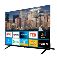 Téléviseur 55" 32 65 Pouces 4K UHD Design Sans Cadre LCD LED avec Système Numérique Smart TV Android 15.0