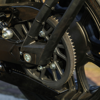 Moto électrique cruiser robuste à traction excellente, stable en virage, homologuée pour la route, longue autonomie, moteur brushless 72V 5000W