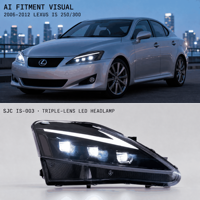 Kit de modernisation des phares pour Lexus IS250 IS300 IS200 2006-2012, projecteur LED 12V 35W, feux de jour