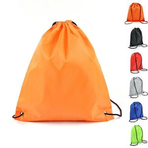 Custom Wholesale New Travel <b>Drawstring</b> <b>Backpack</b> Polyester School Sport Shoe Cinch Sack - Product Image 1