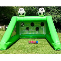 GMY Inflatables Cible de tir gonflable verte commerciale pour jeu de carnaval de football pour enfants